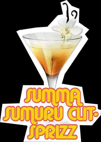 SchleFaZ-Cocktailbuch-Grafik: Summa Sumuru Clit Sprizz