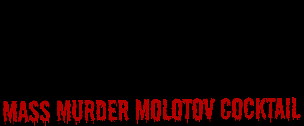 SchleFaZ-Cocktailbuch-Grafik: Mad Max and Mental Moritz Mass-Murder Molotov-Cocktail