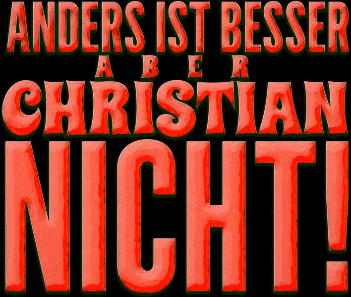 SchleFaZ-Cocktailbuch-Grafik: Anders ist besser, aber Christian nicht